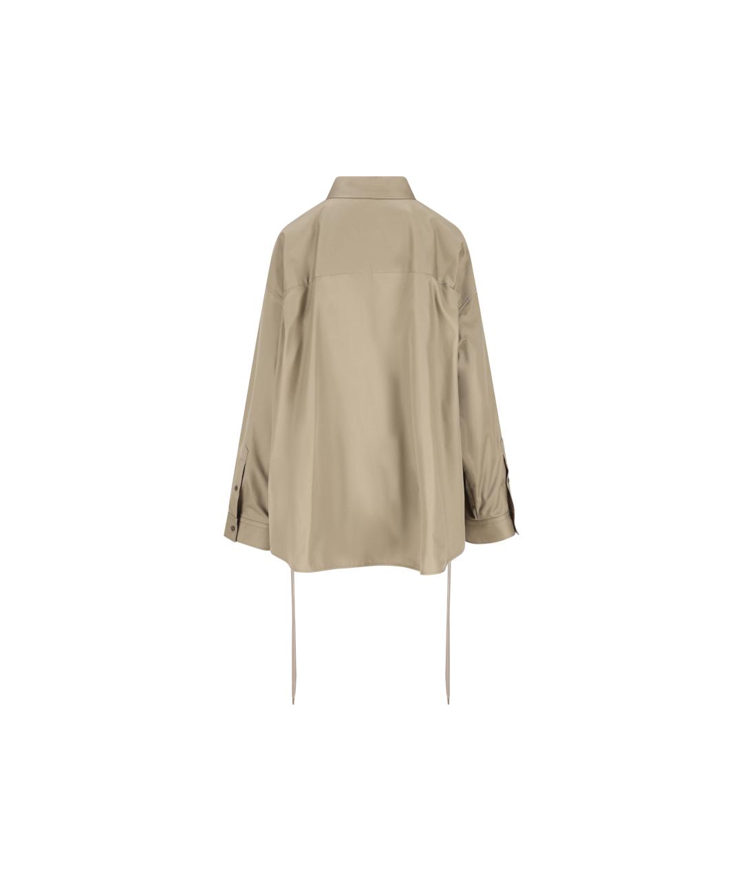 BALENCIAGA Бежевая рубашка, фото 2