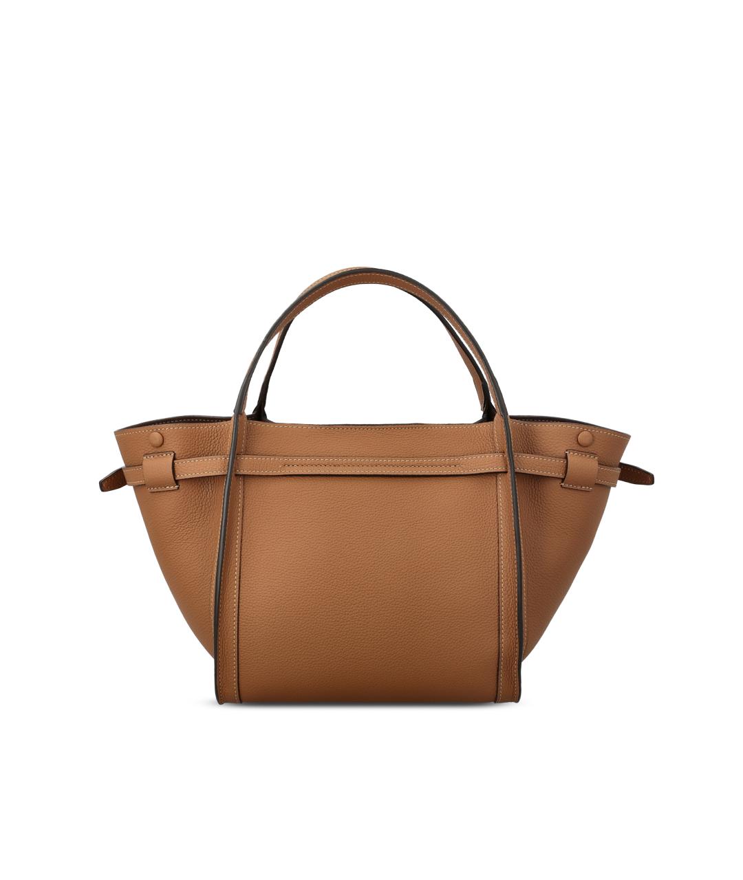 TOD'S Коричневая кожаная сумка тоут, фото 4