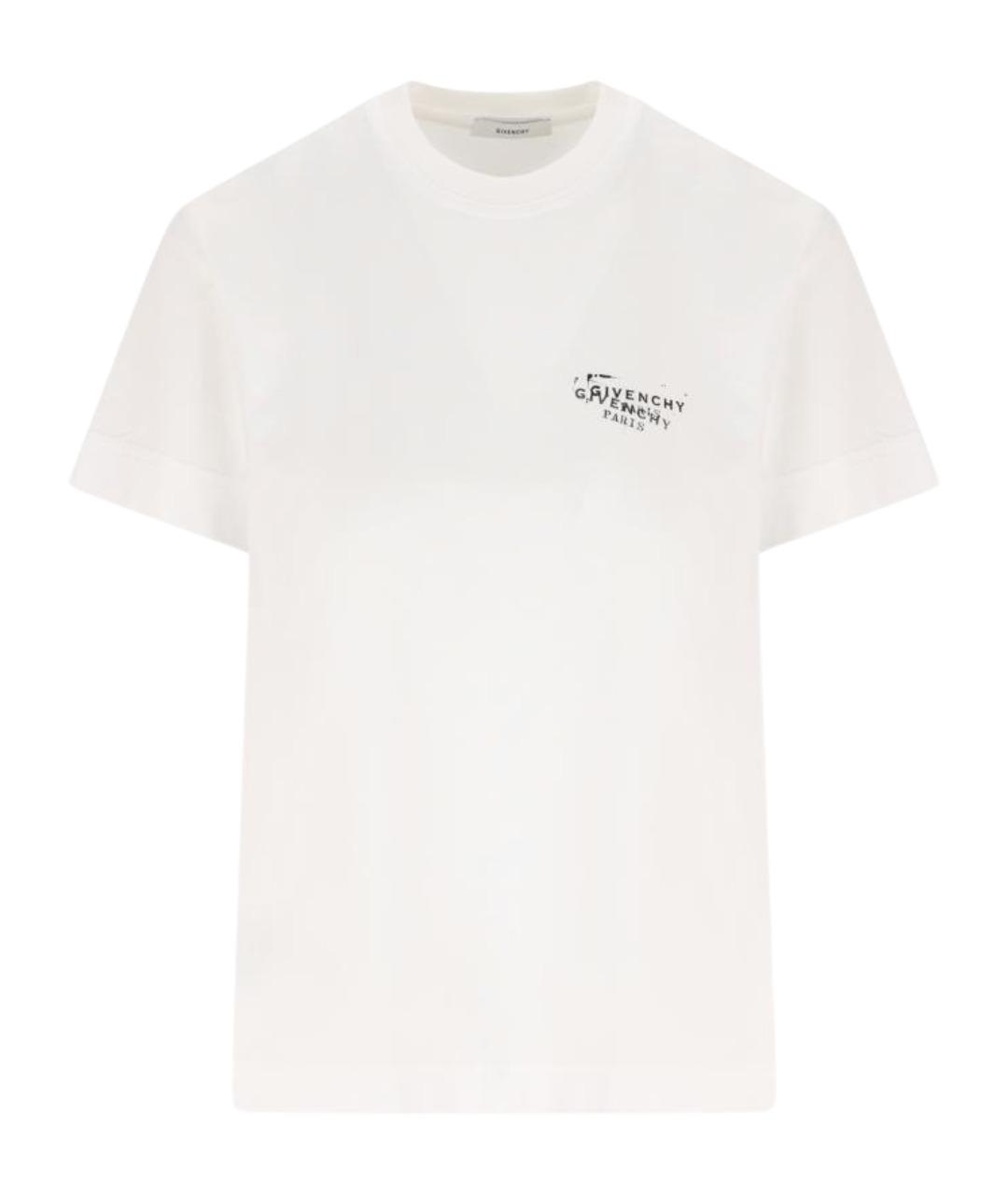 GIVENCHY Белая хлопковая футболка, фото 1