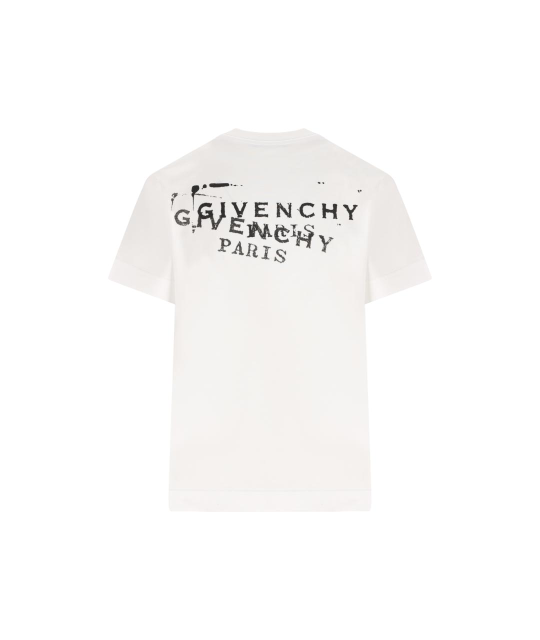 GIVENCHY Белая хлопковая футболка, фото 2