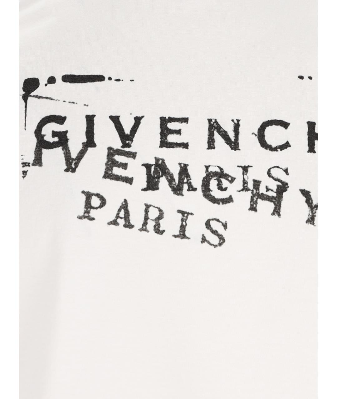 GIVENCHY Белая хлопковая футболка, фото 4