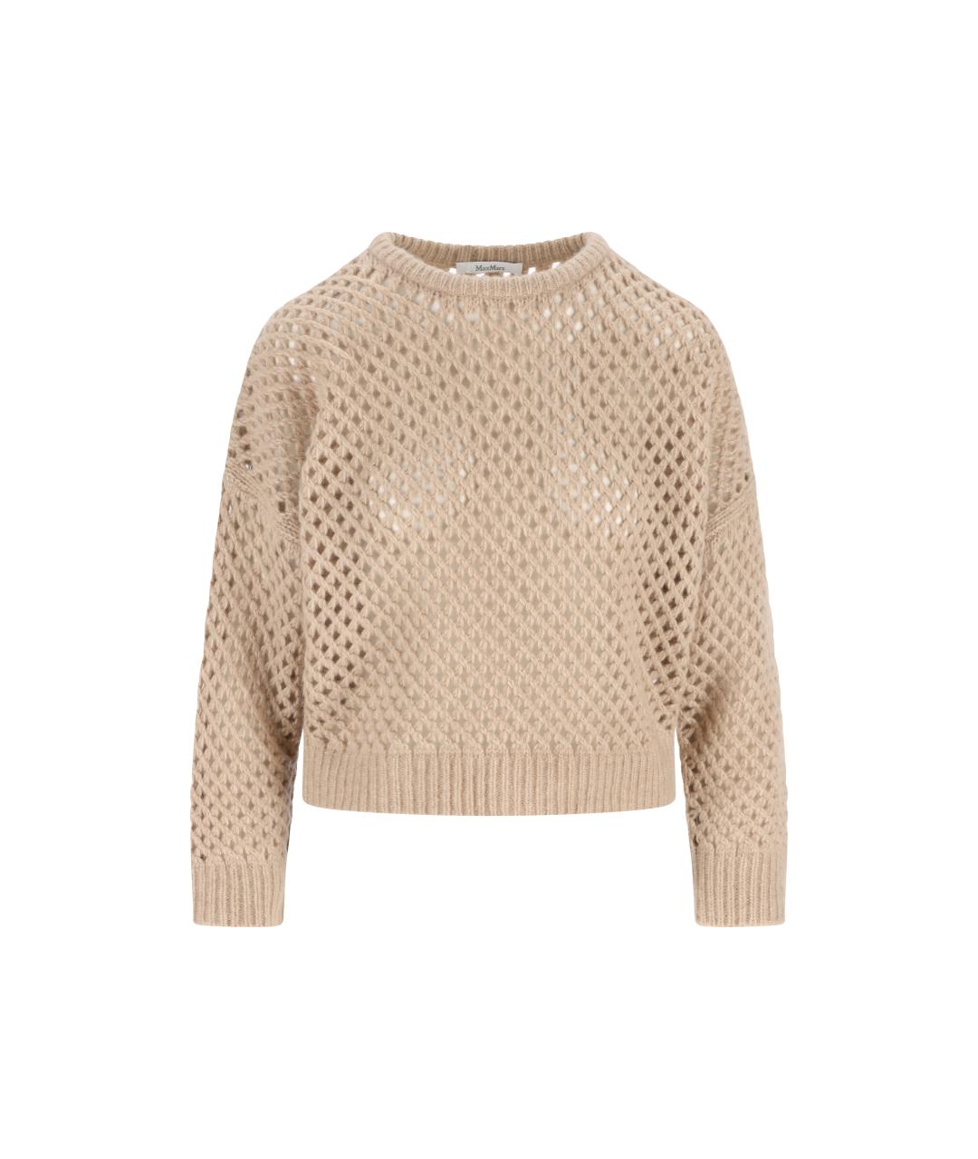 MAX MARA Бежевый кашемировый джемпер / свитер, фото 5