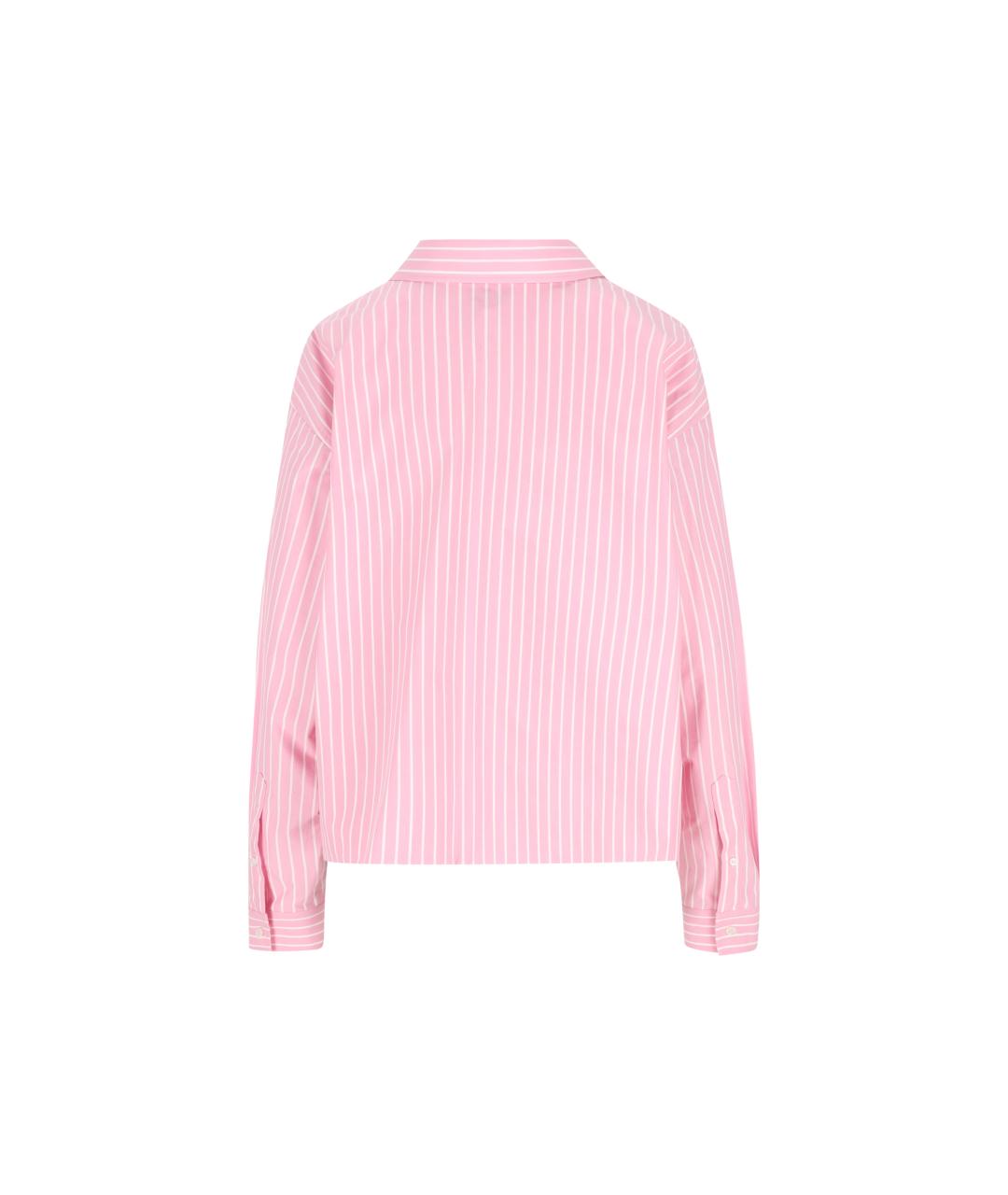 BALENCIAGA Розовая хлопковая рубашка, фото 2
