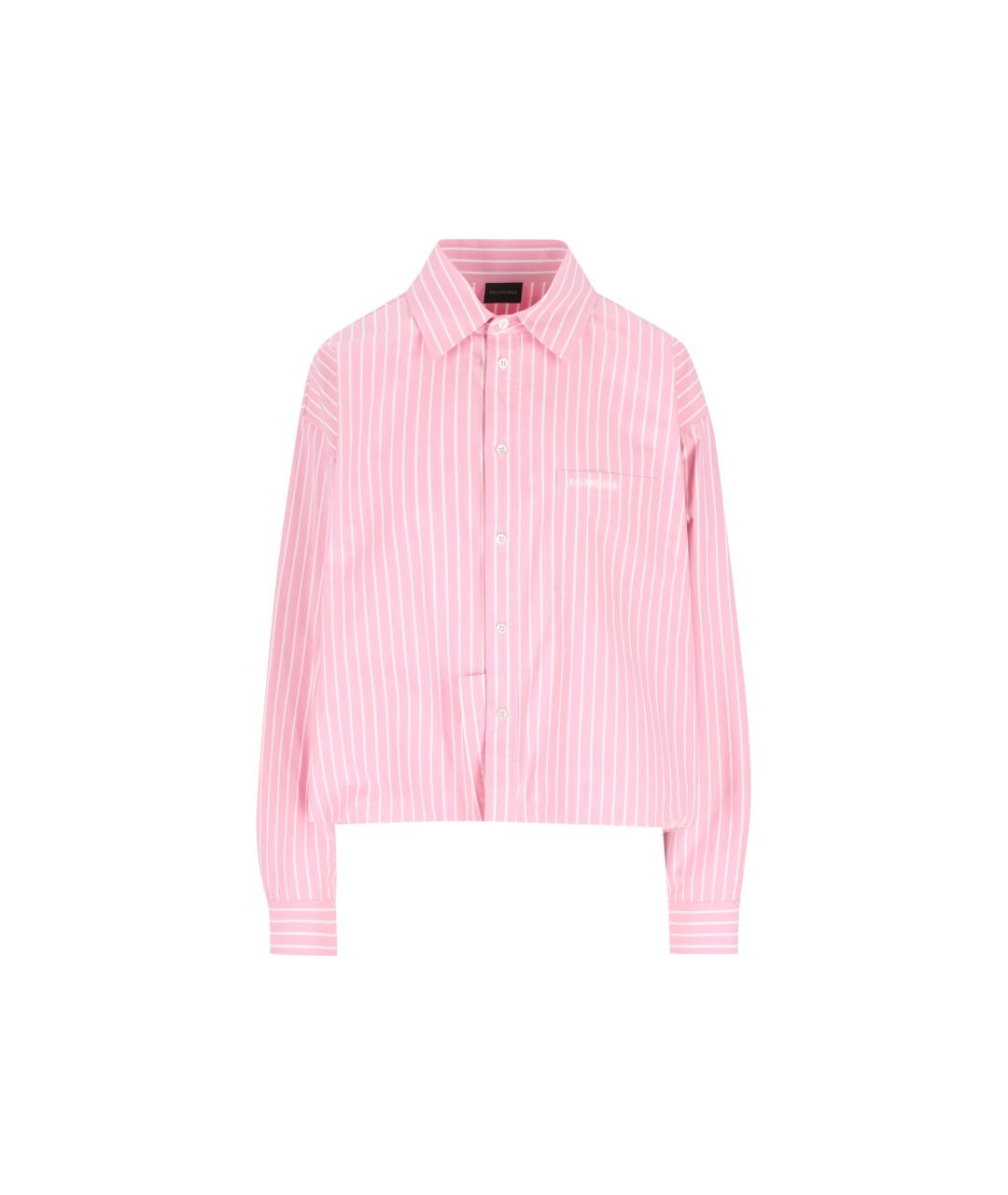 BALENCIAGA Розовая хлопковая рубашка, фото 5