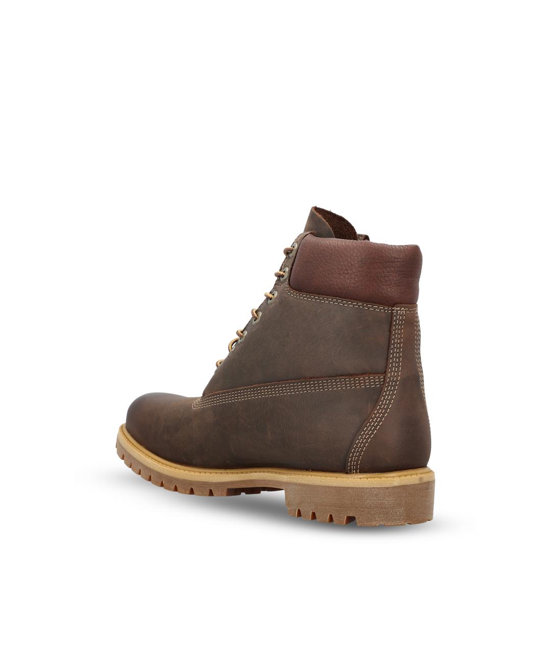 TIMBERLAND Коричневые кожаные высокие ботинки, фото 3