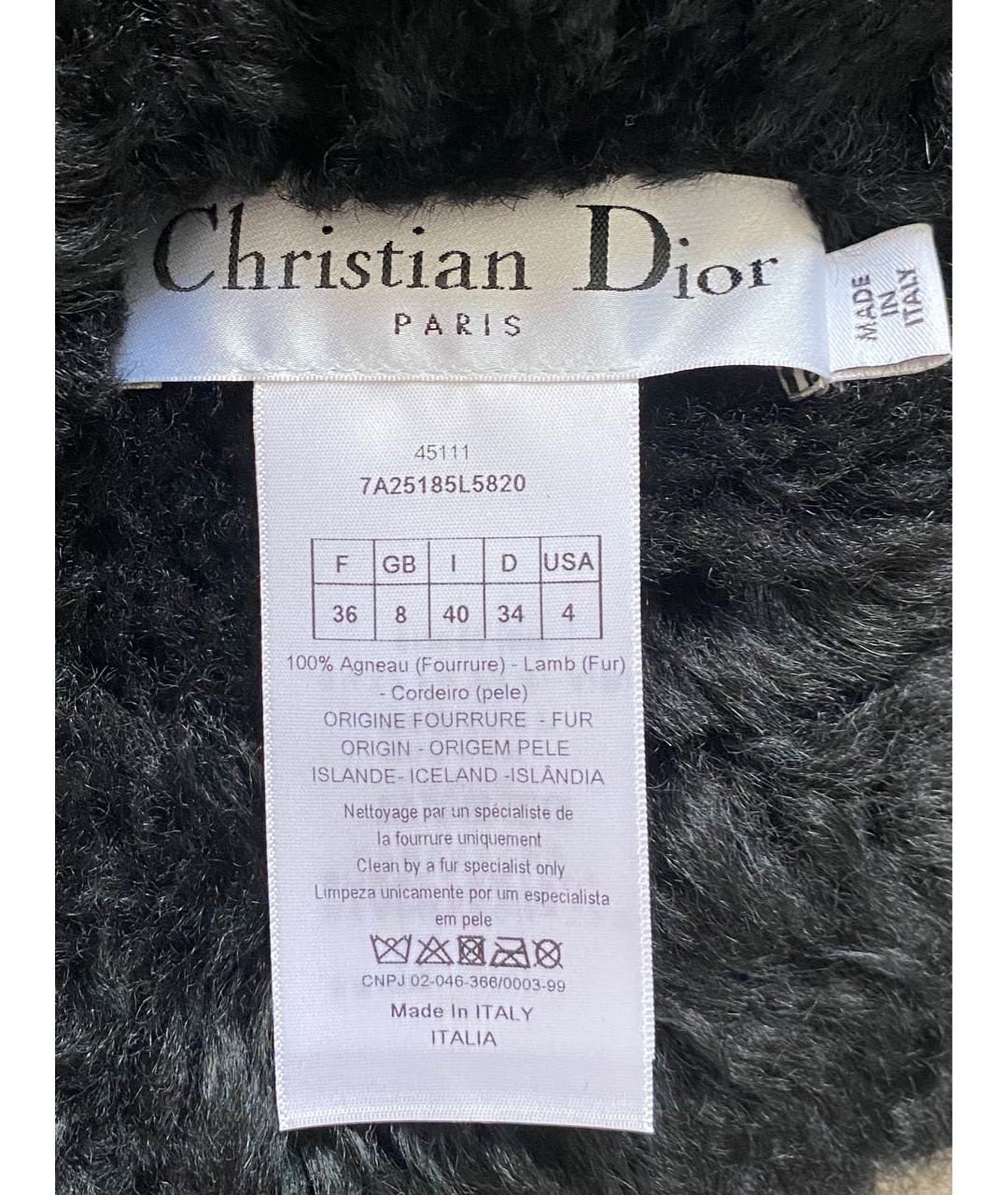 CHRISTIAN DIOR PRE-OWNED Черный шерстяной жилет, фото 3