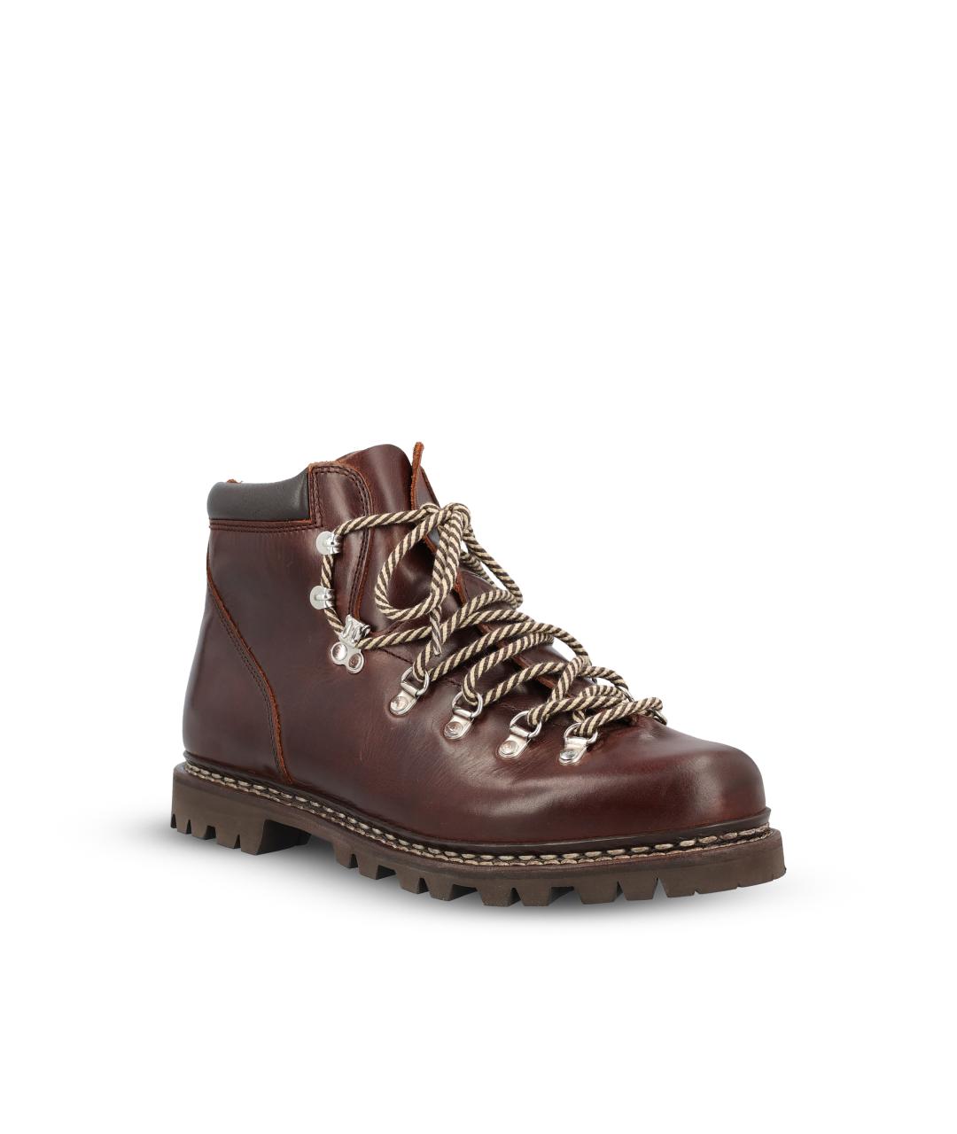 PARABOOT Бордовые кожаные низкие ботинки, фото 2