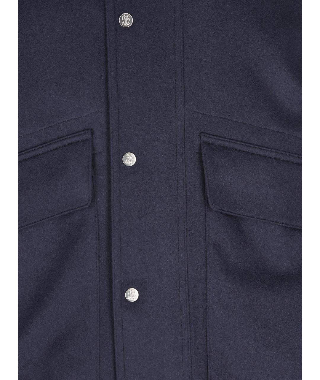 BRUNELLO CUCINELLI Синяя кашемировая куртка, фото 4
