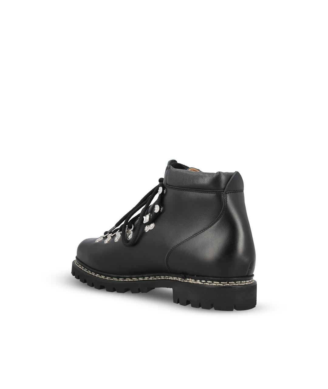 PARABOOT Черные кожаные низкие ботинки, фото 3