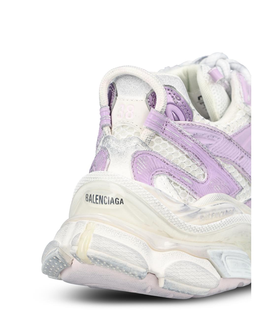 BALENCIAGA Фиолетовые синтетические кроссовки, фото 4