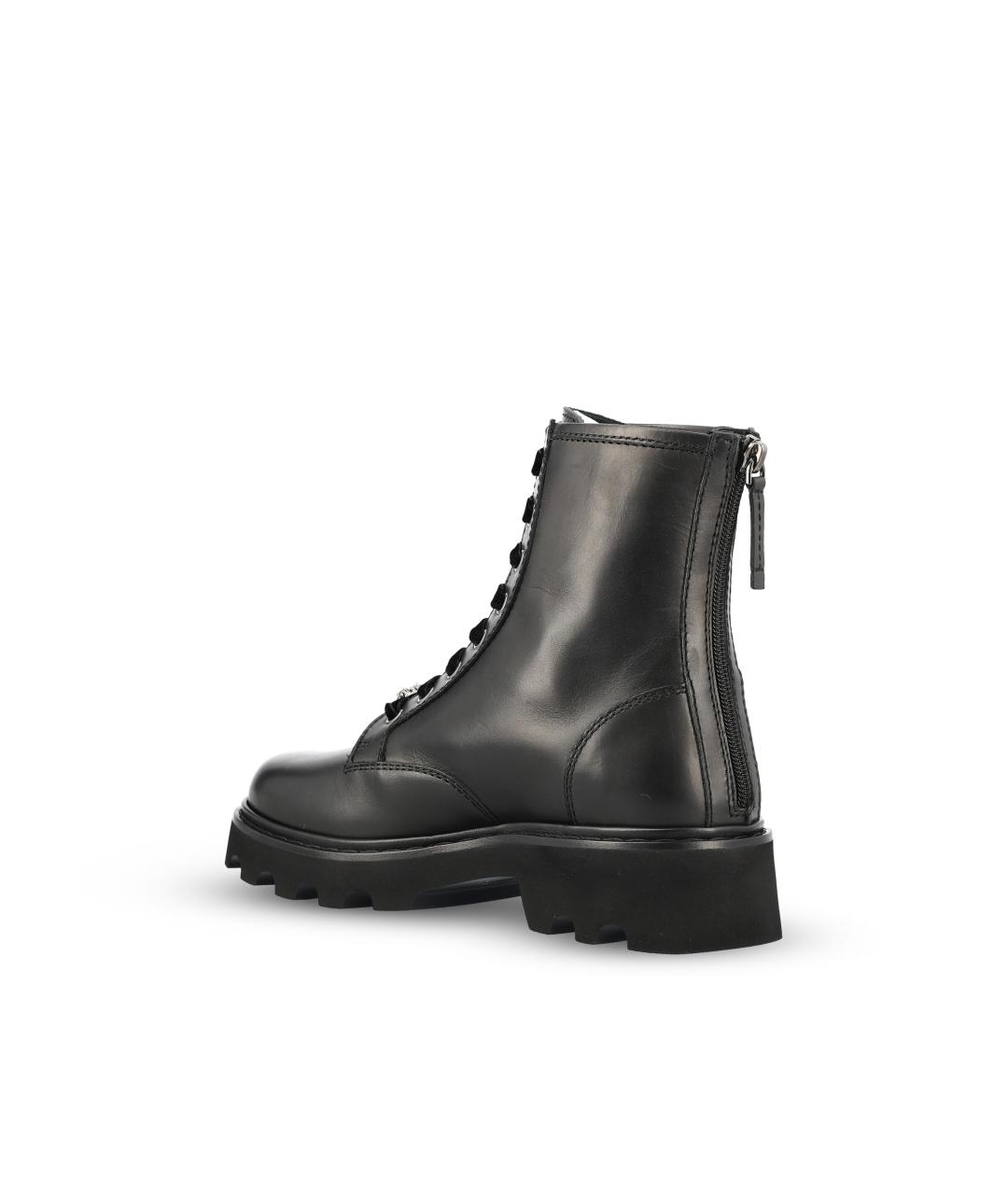 ROGER VIVIER Черные кожаные ботинки, фото 3