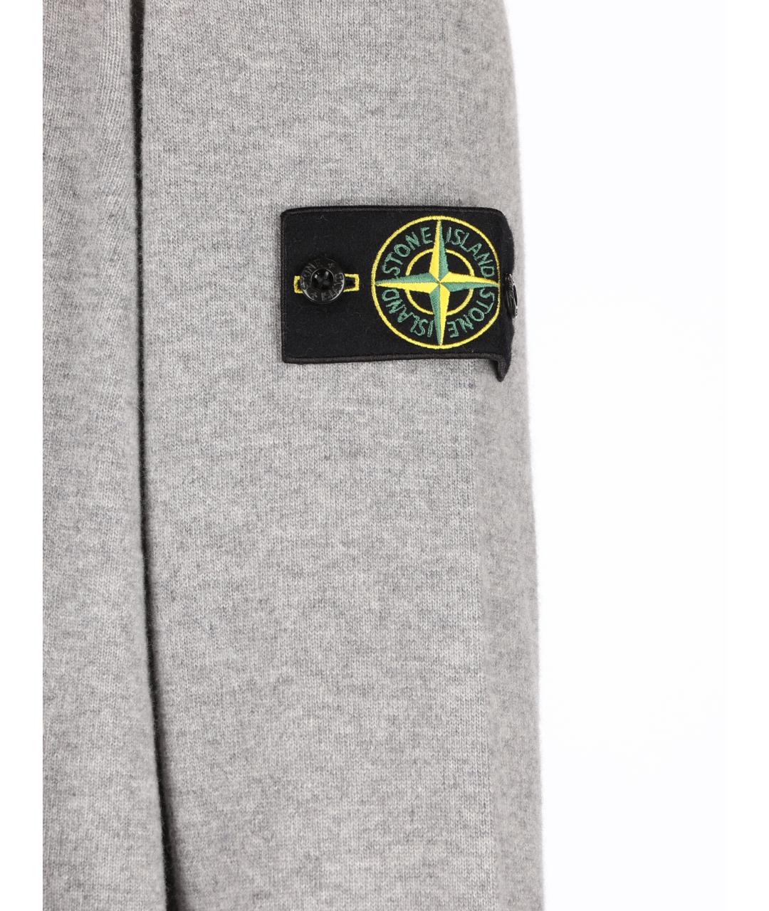 STONE ISLAND Серый шерстяной джемпер / свитер, фото 4