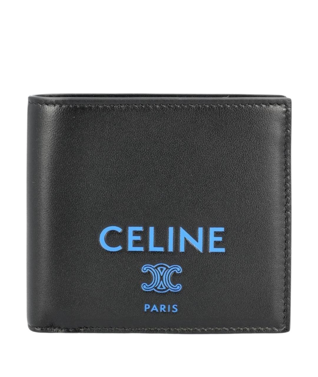 CELINE Черный кожаный кошелек, фото 1