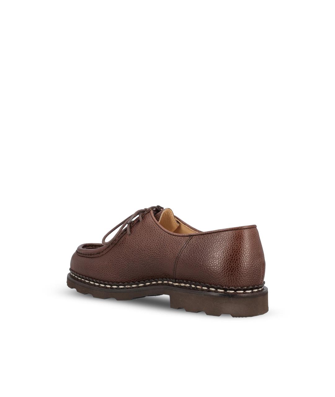 PARABOOT Коричневые кожаные низкие ботинки, фото 3