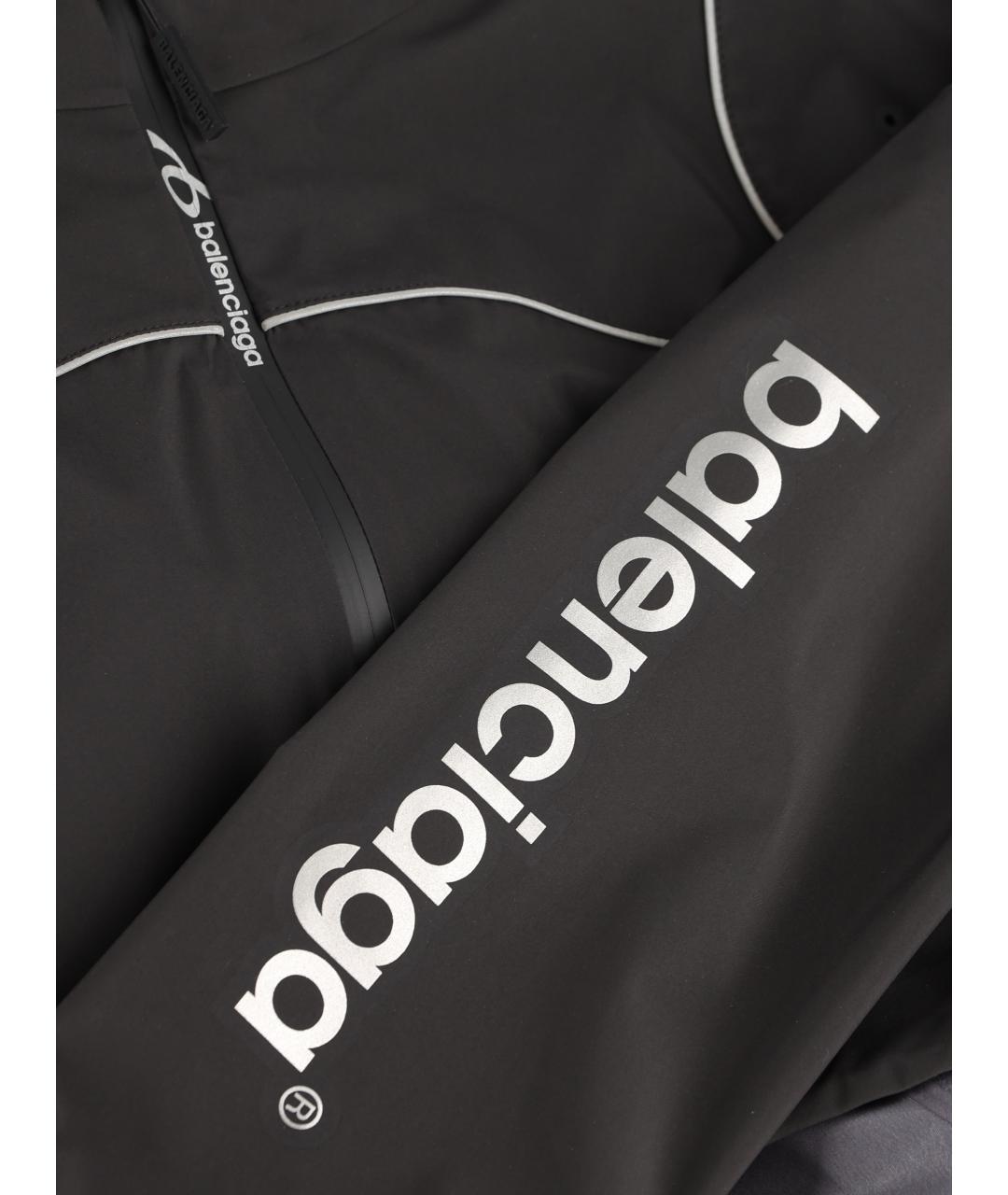 BALENCIAGA Черная полиэстеровая куртка, фото 4