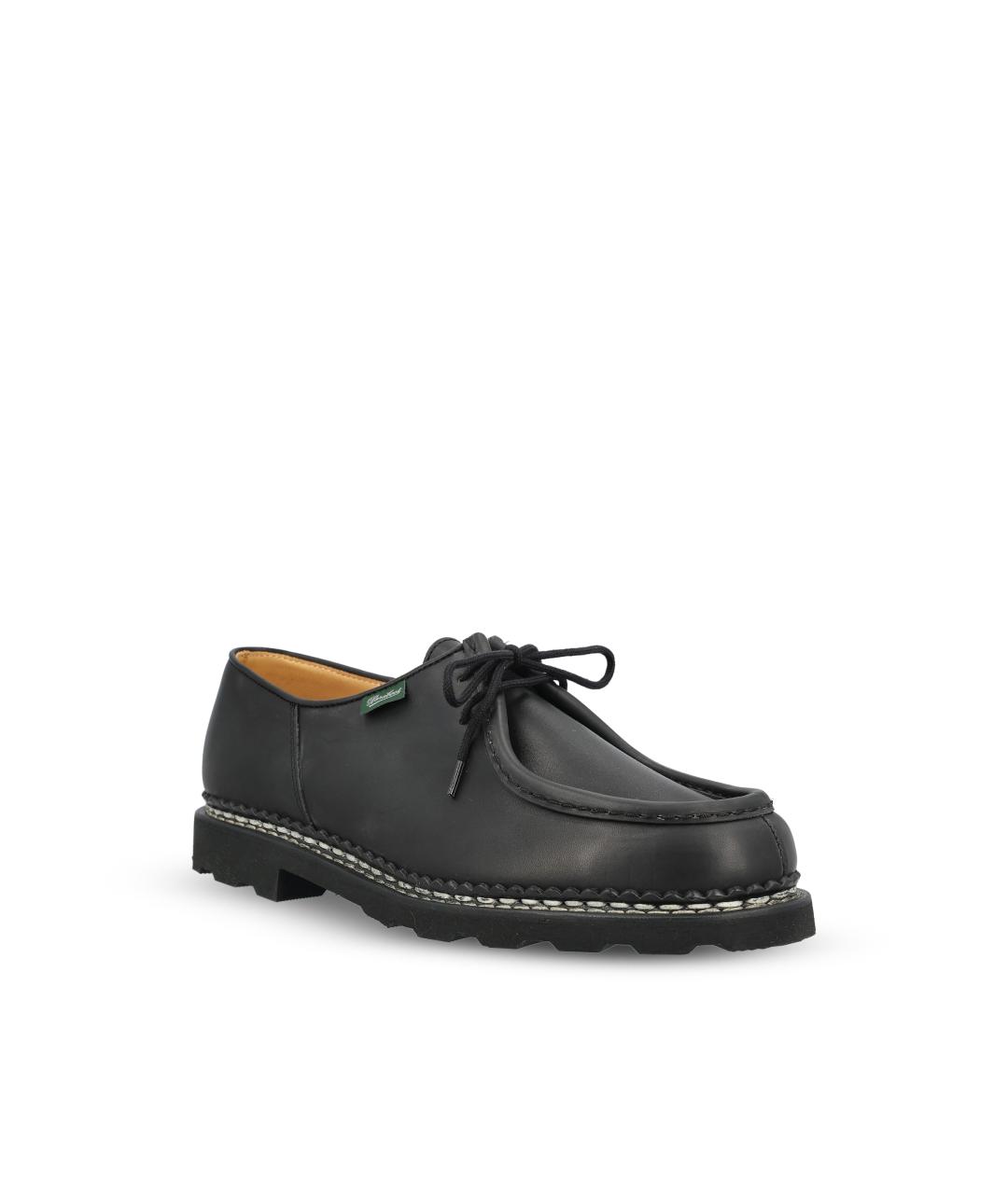 PARABOOT Черные кожаные низкие ботинки, фото 2