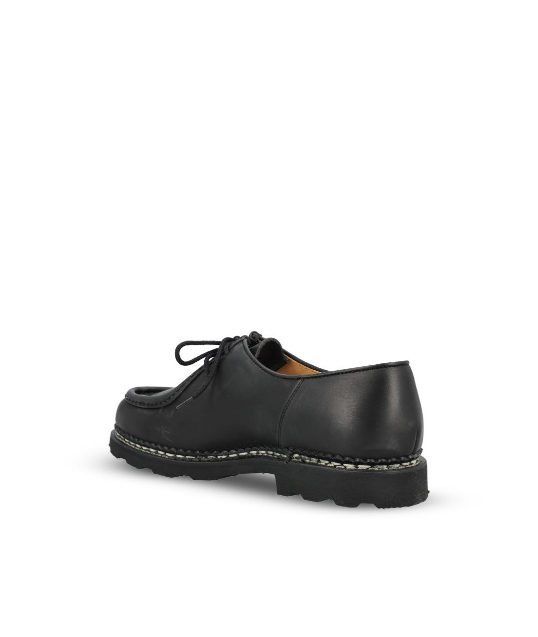 PARABOOT Черные кожаные низкие ботинки, фото 3