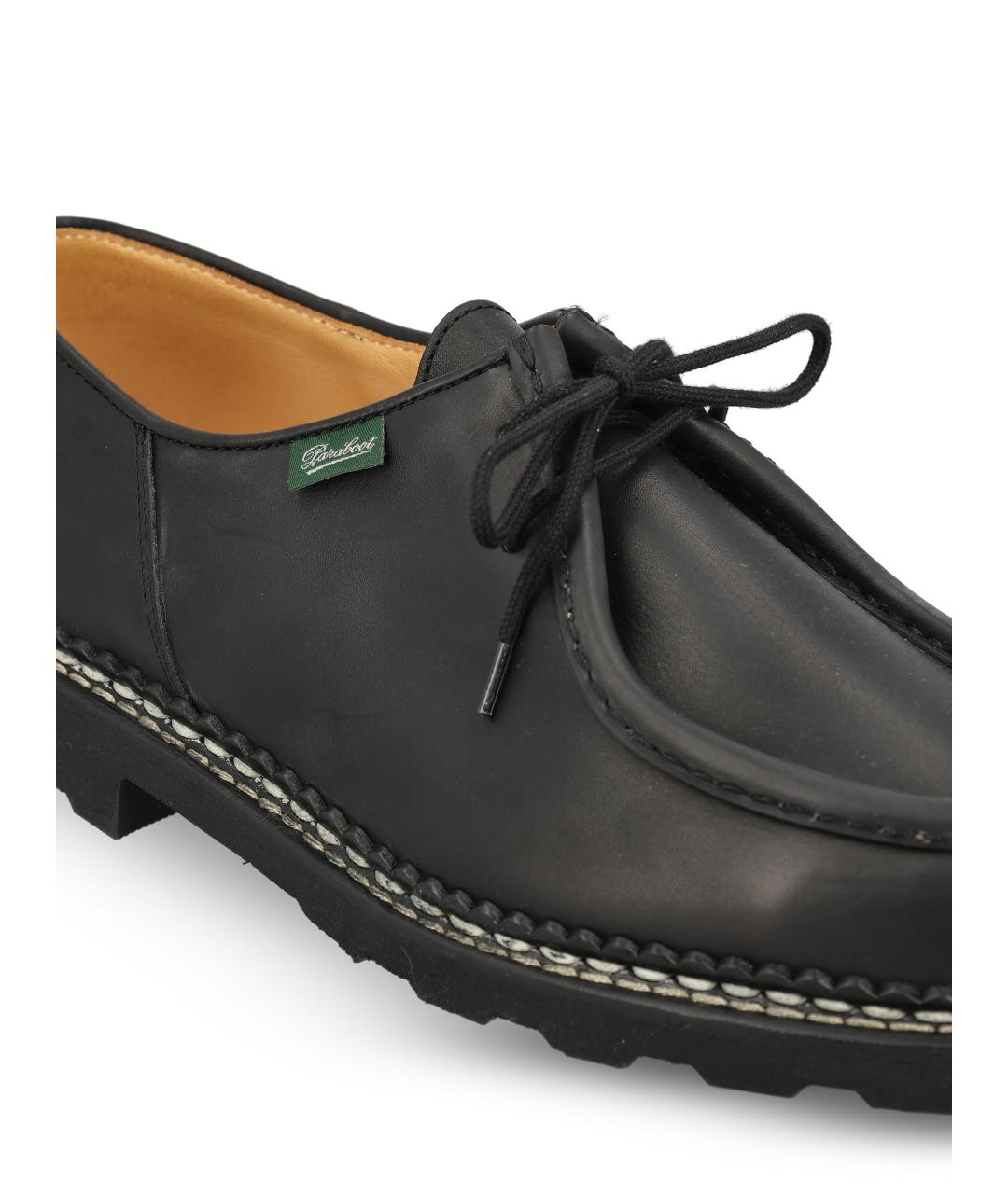 PARABOOT Черные кожаные низкие ботинки, фото 4