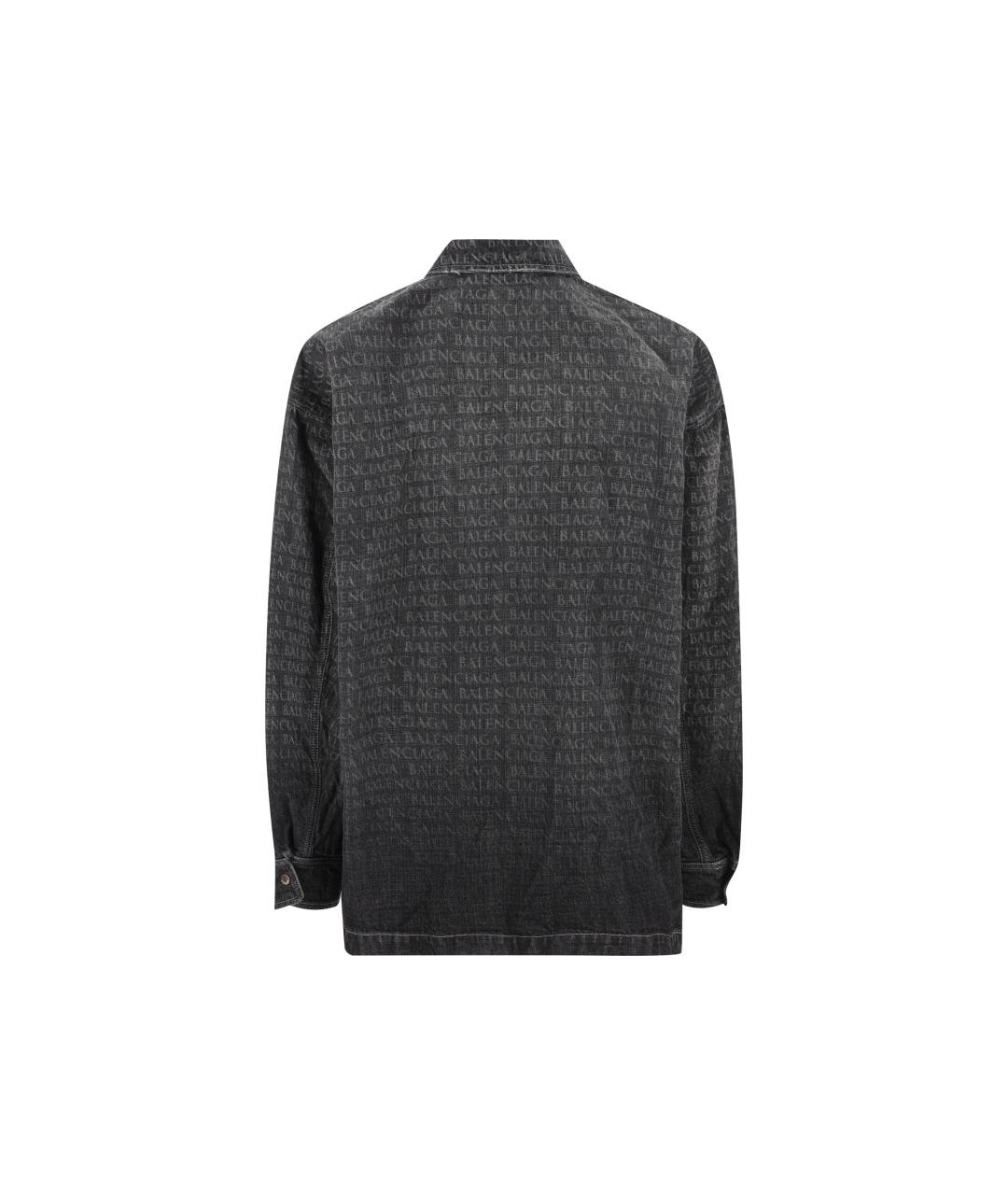 BALENCIAGA Черная хлопковая куртка, фото 2