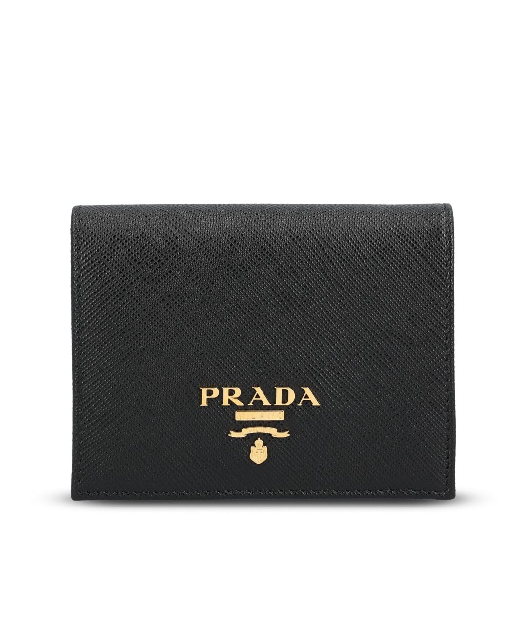 PRADA Черный кожаный кошелек, фото 5
