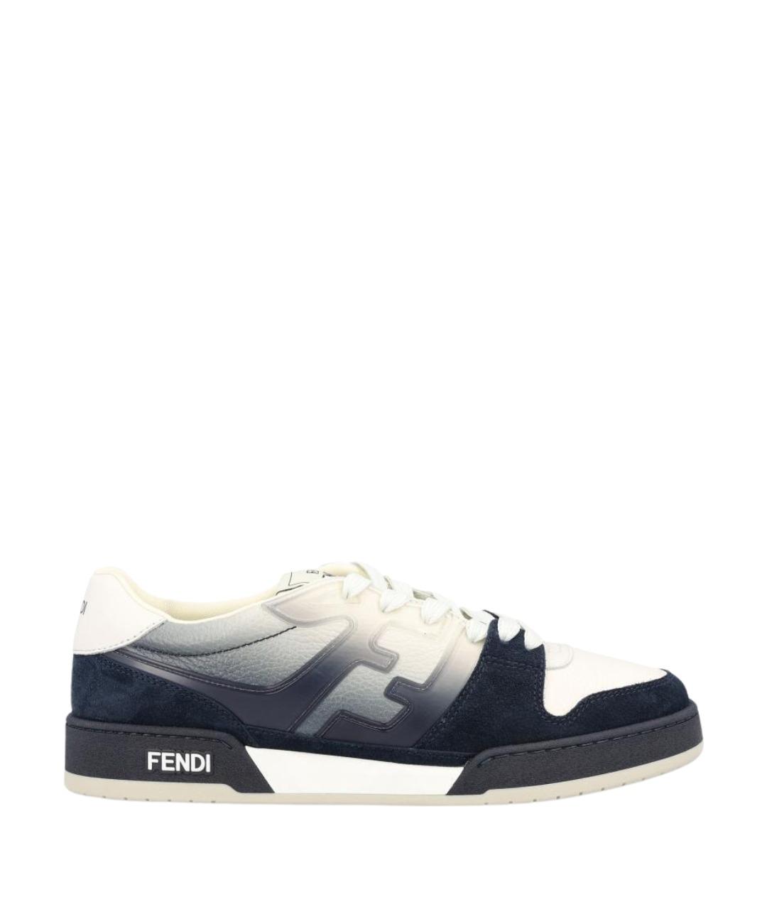FENDI Мульти кожаные низкие кроссовки / кеды, фото 1