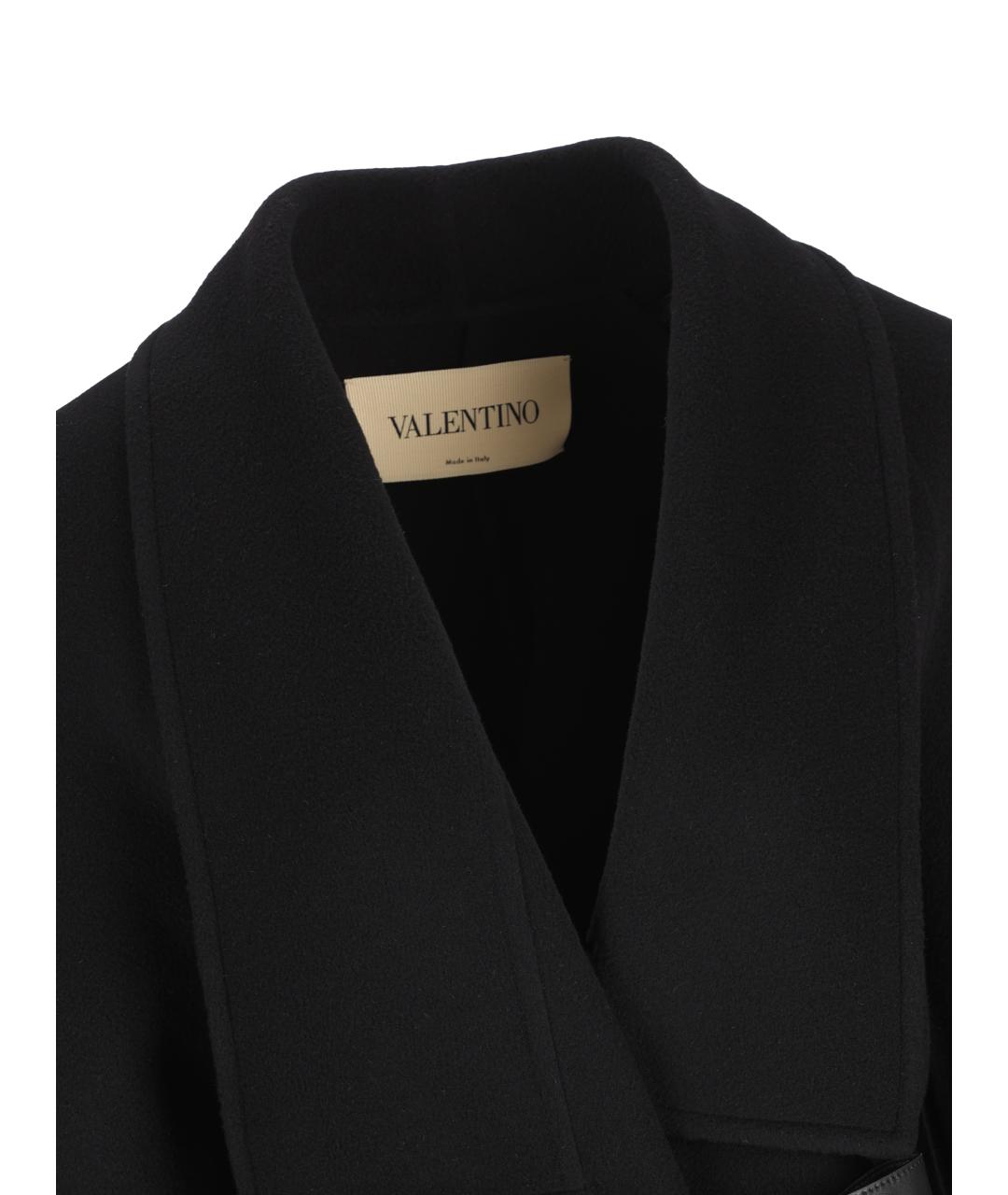 VALENTINO Черное шерстяное пальто, фото 4