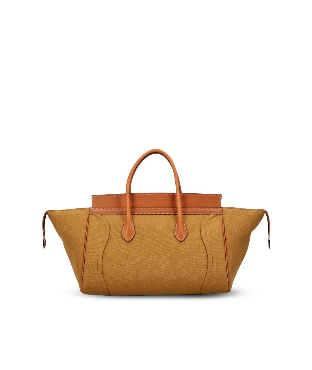 CELINE Коричневая сумка тоут из канвы, фото 2