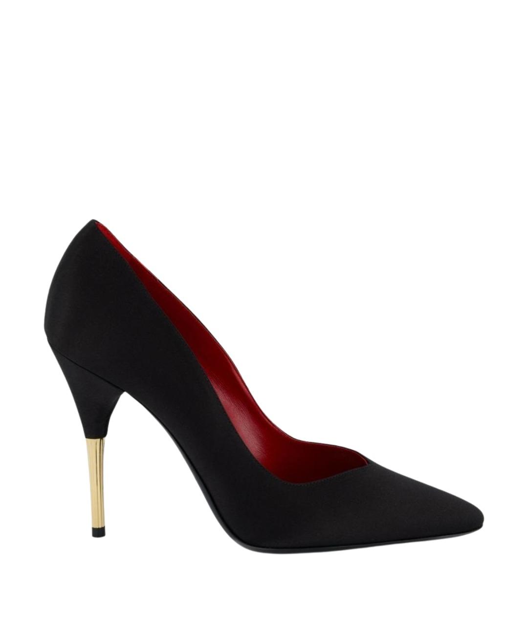 VALENTINO Черные текстильные туфли, фото 1