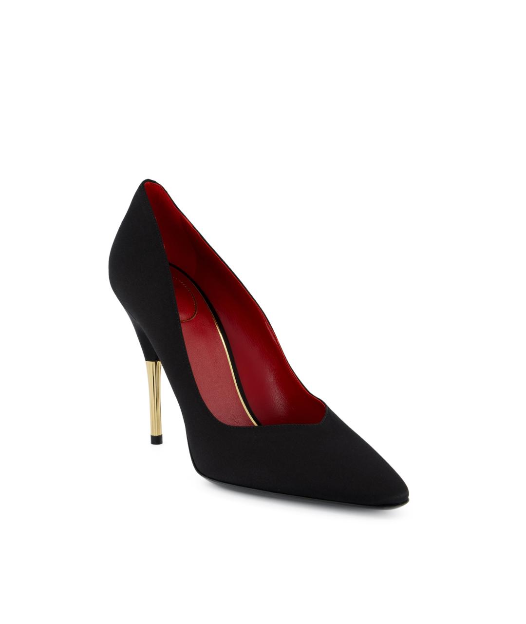 VALENTINO Черные текстильные туфли, фото 2