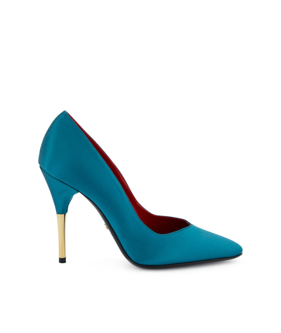 VALENTINO Бирюзовые текстильные туфли, фото 5