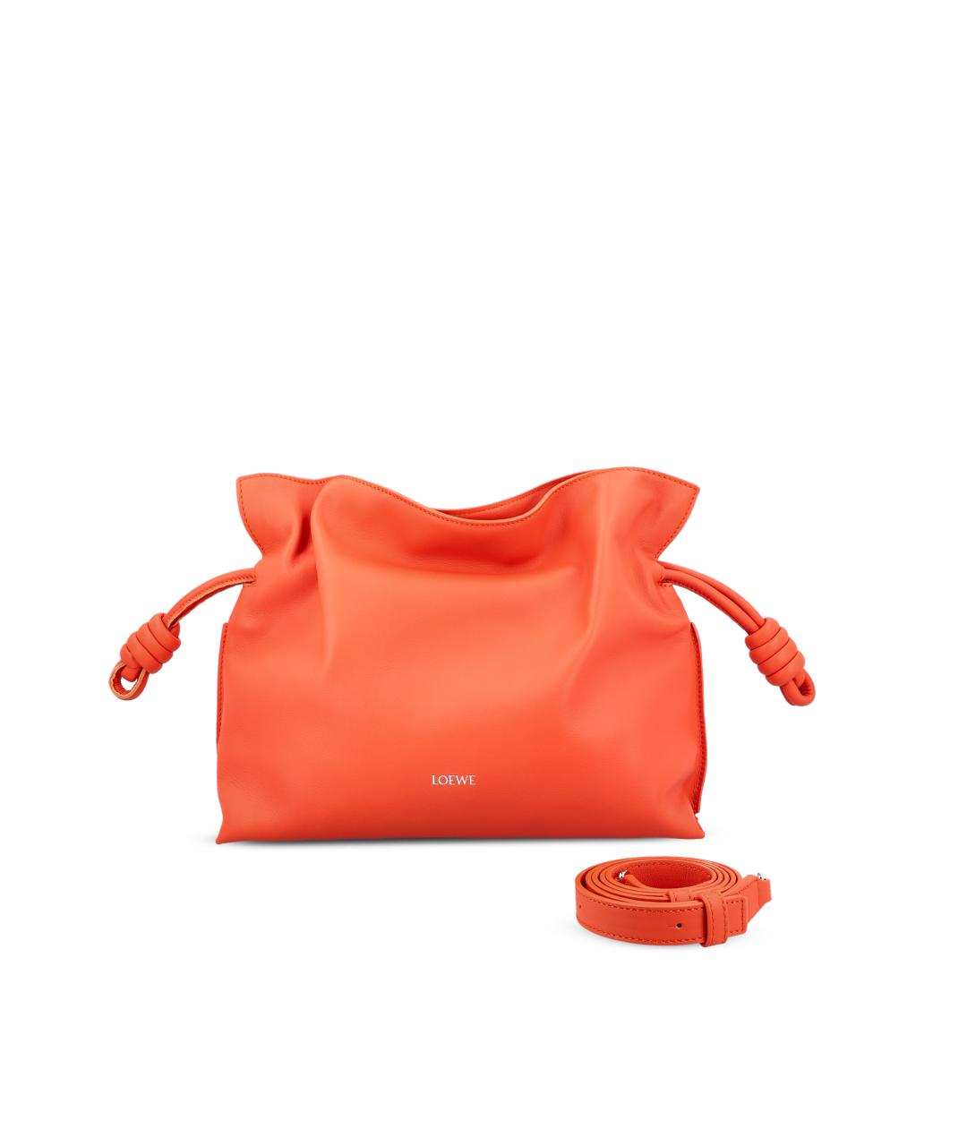 LOEWE Оранжевая кожаная сумка через плечо, фото 2