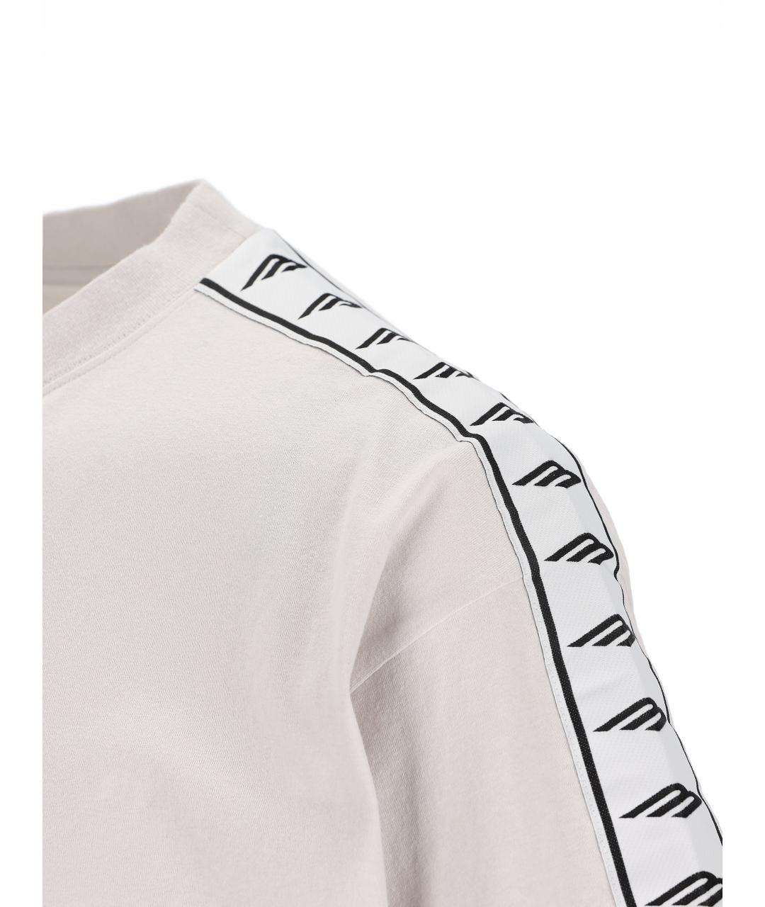BALENCIAGA Белая хлопковая футболка, фото 4