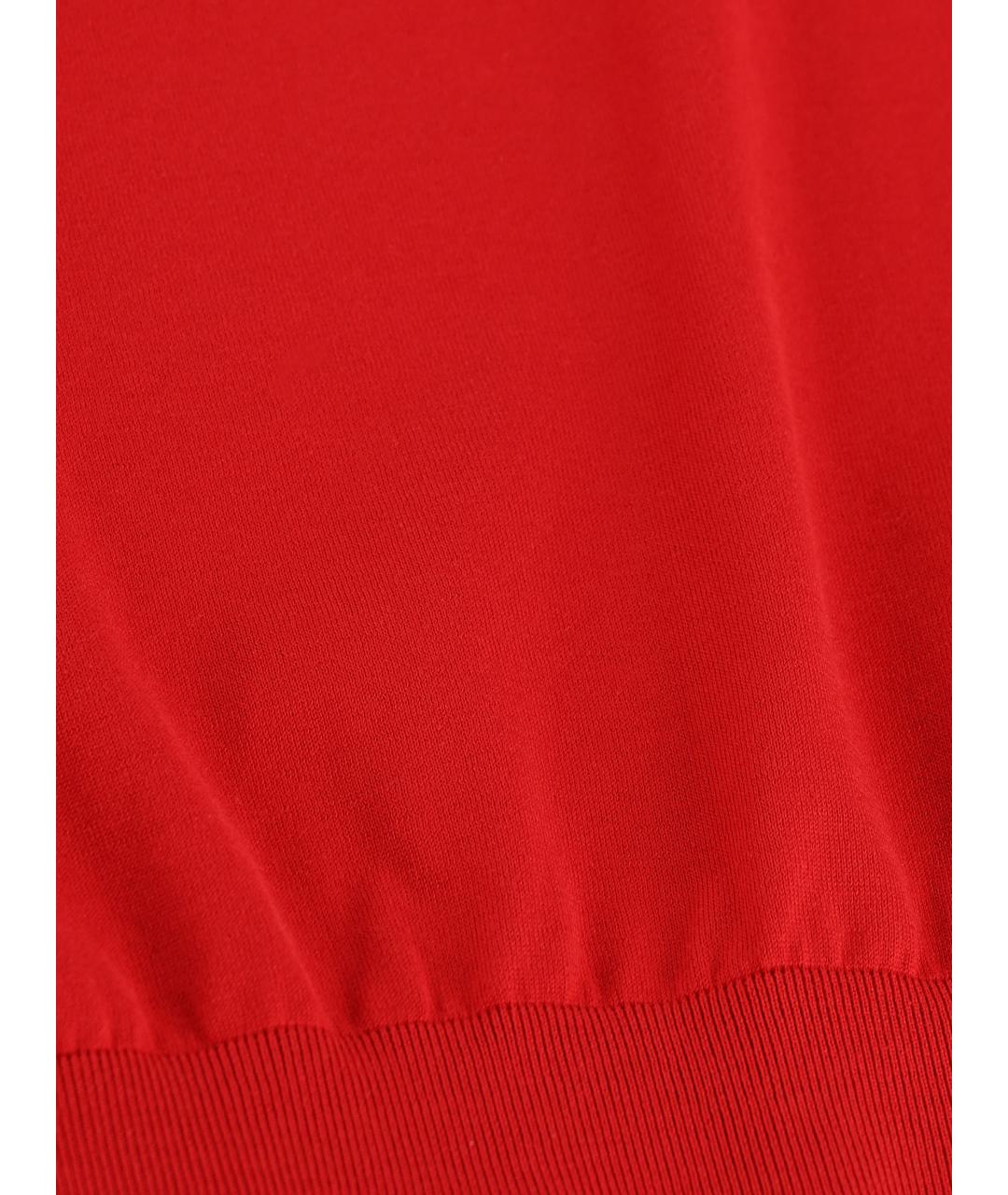 LORO PIANA Красный хлопковый джемпер / свитер, фото 4