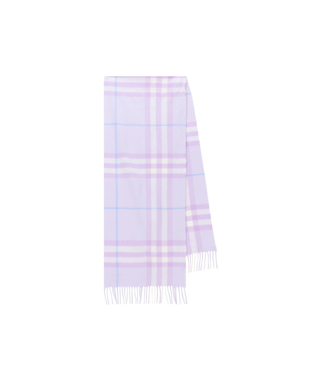 BURBERRY Фиолетовый кашемировый шарф, фото 1