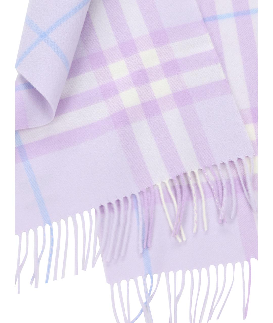 BURBERRY Фиолетовый кашемировый шарф, фото 2