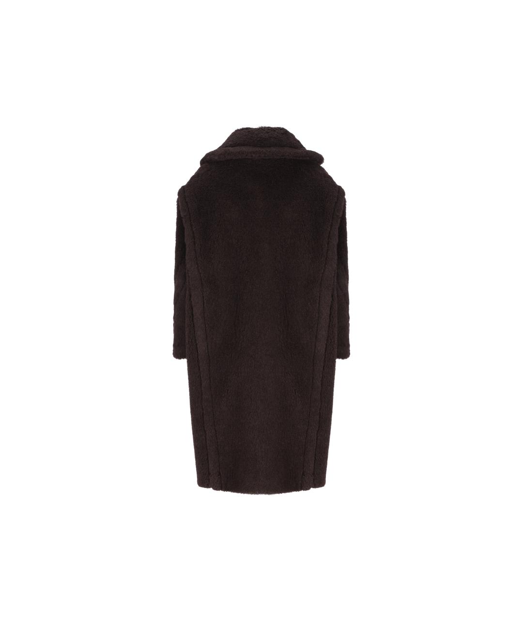 MAX MARA Коричневое шерстяное пальто, фото 2