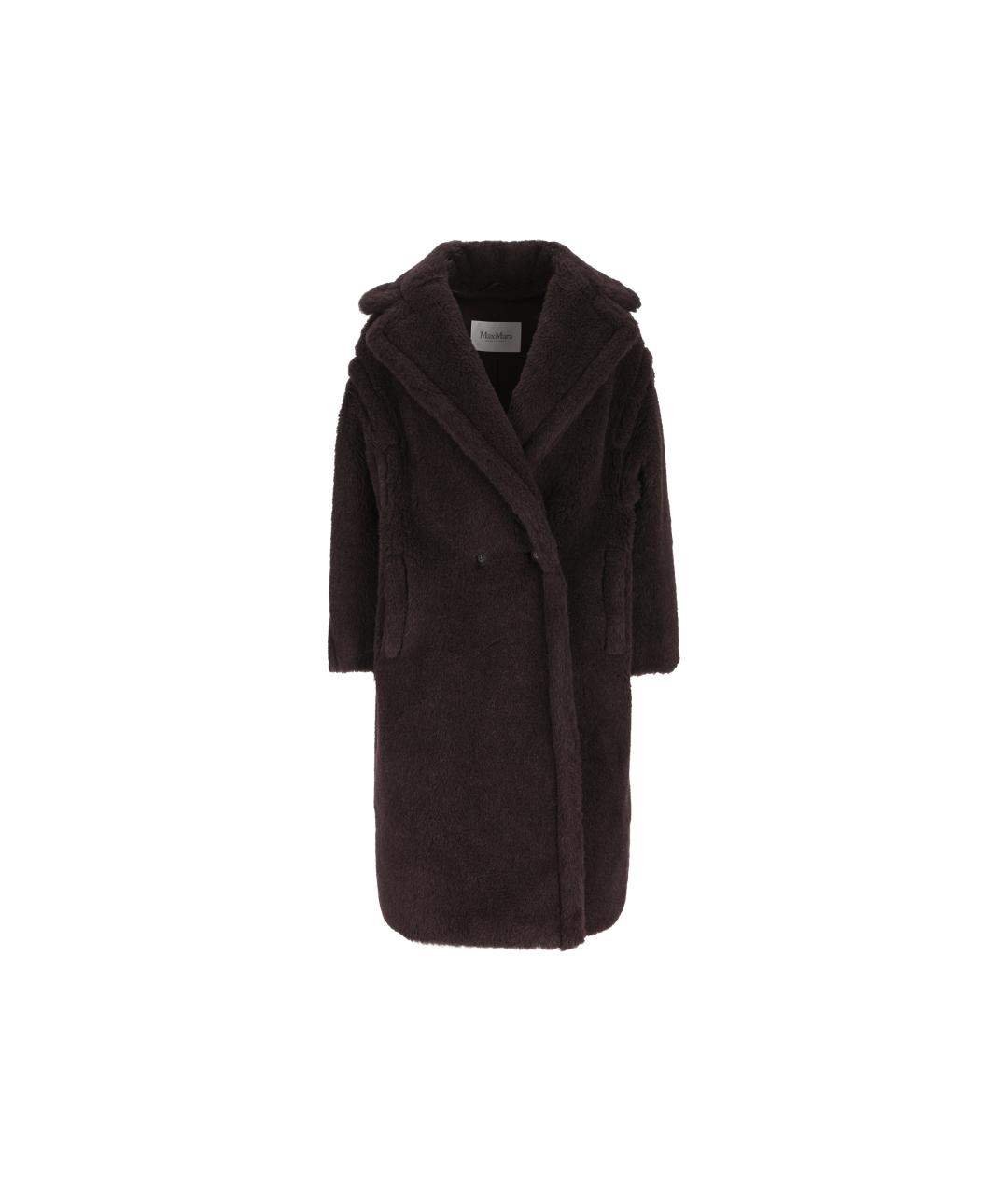 MAX MARA Коричневое шерстяное пальто, фото 5