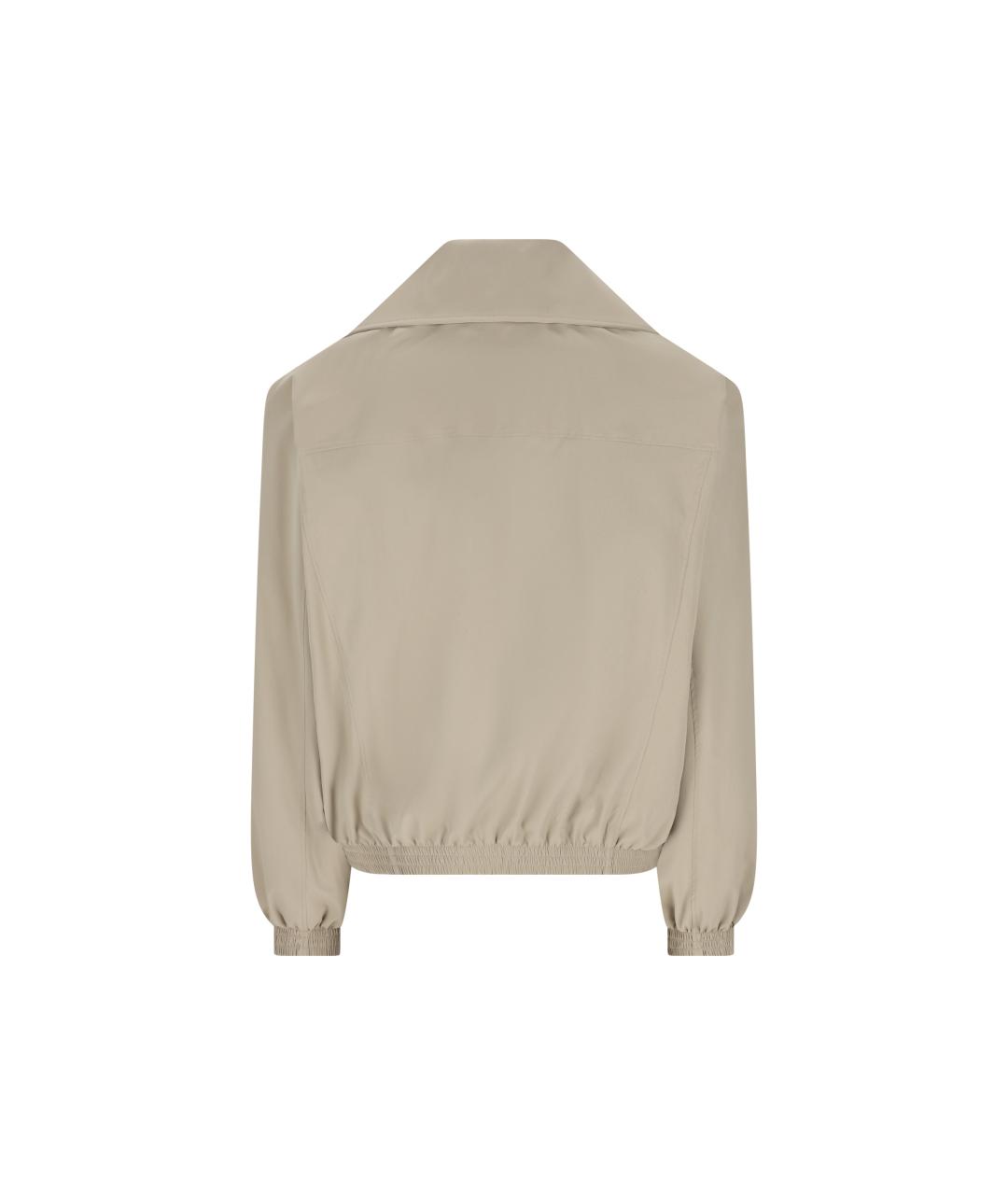 BALENCIAGA Бежевая полиэстеровая куртка, фото 2