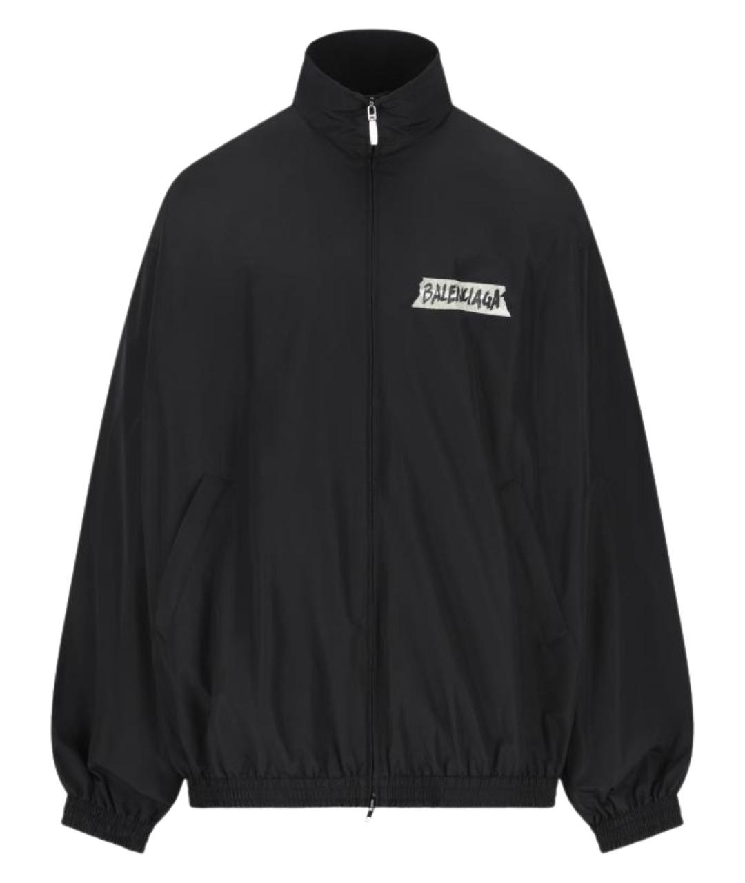 BALENCIAGA Черная хлопковая куртка, фото 1