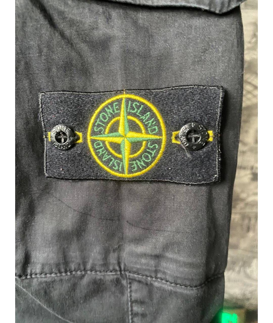 STONE ISLAND Антрацитовые повседневные брюки, фото 4