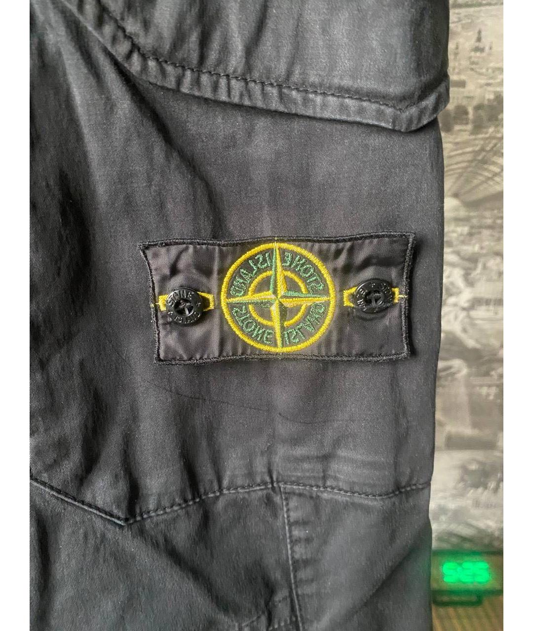 STONE ISLAND Антрацитовые повседневные брюки, фото 5
