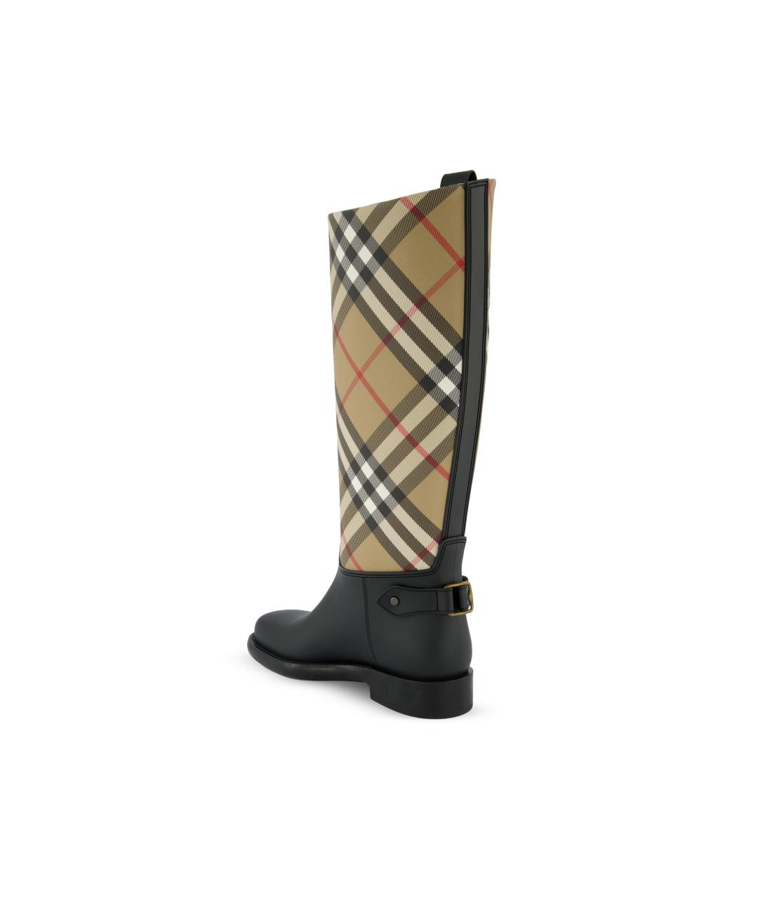 BURBERRY Бежевые резиновые сапоги, фото 3