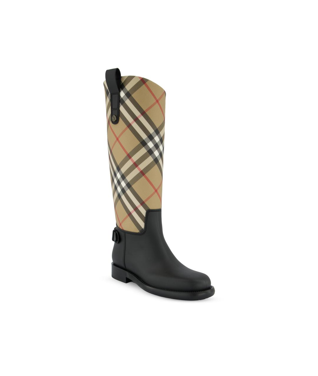 BURBERRY Бежевые резиновые сапоги, фото 2