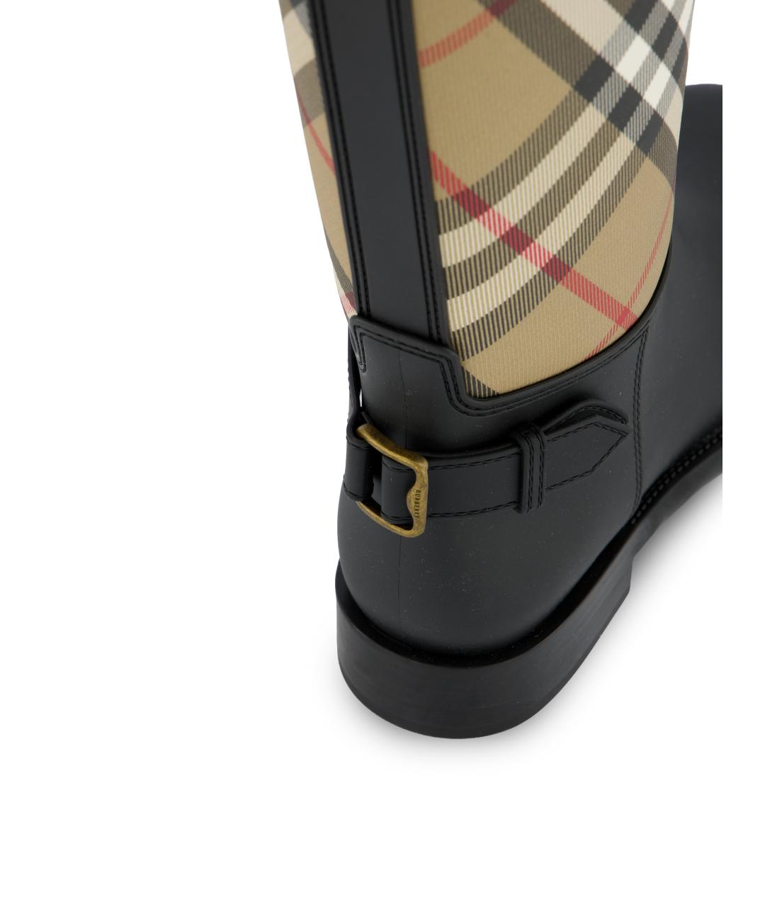 BURBERRY Бежевые резиновые сапоги, фото 4