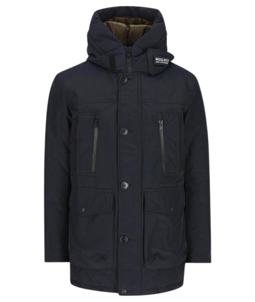 WOOLRICH Темно-синяя полиэстеровая парка, фото 1