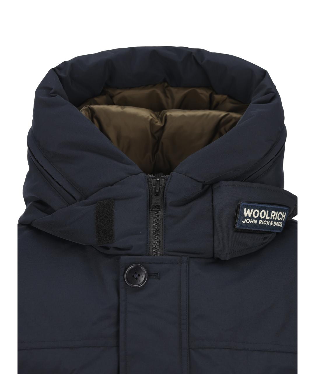 WOOLRICH Темно-синяя полиэстеровая парка, фото 3