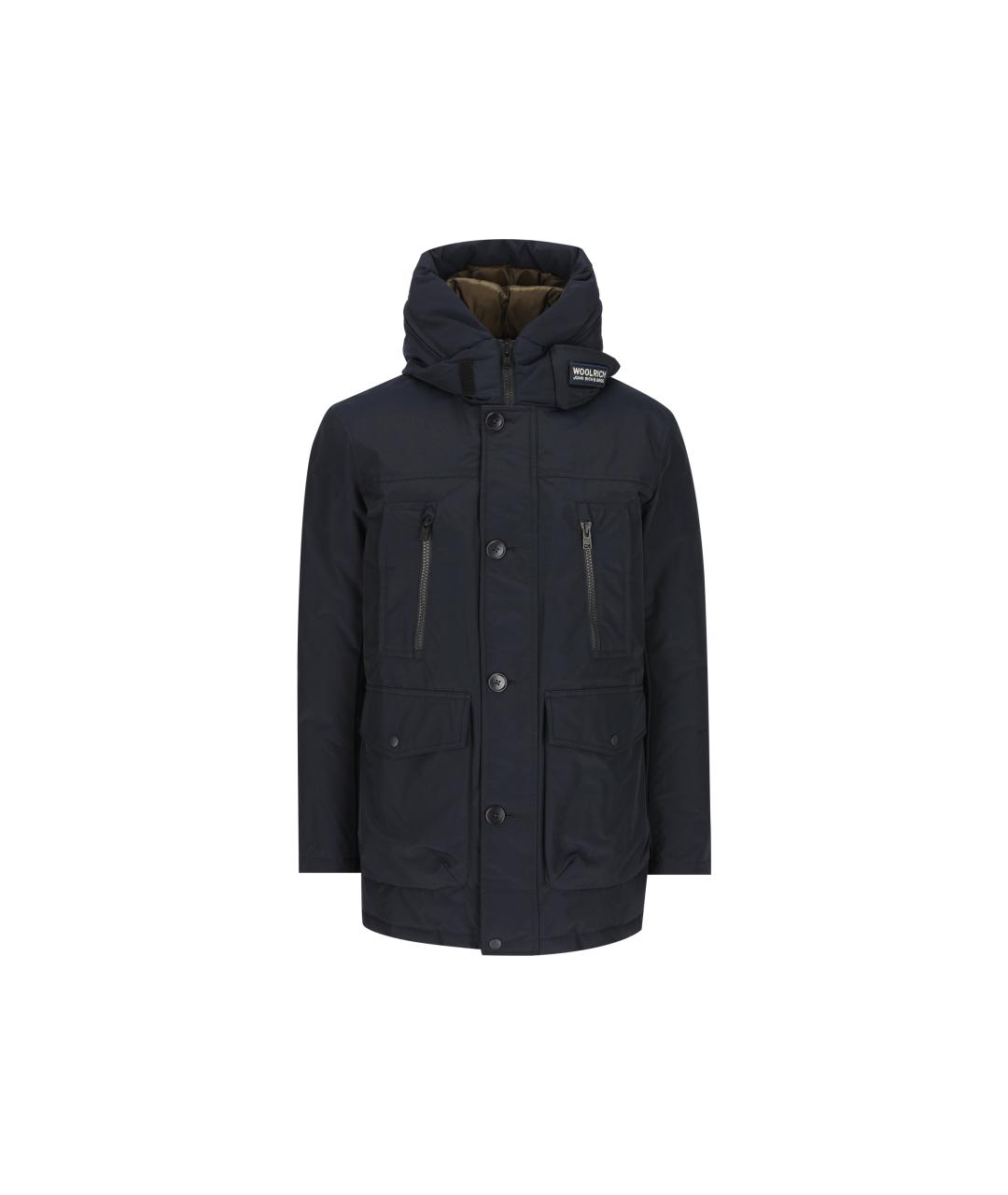 WOOLRICH Темно-синяя полиэстеровая парка, фото 5