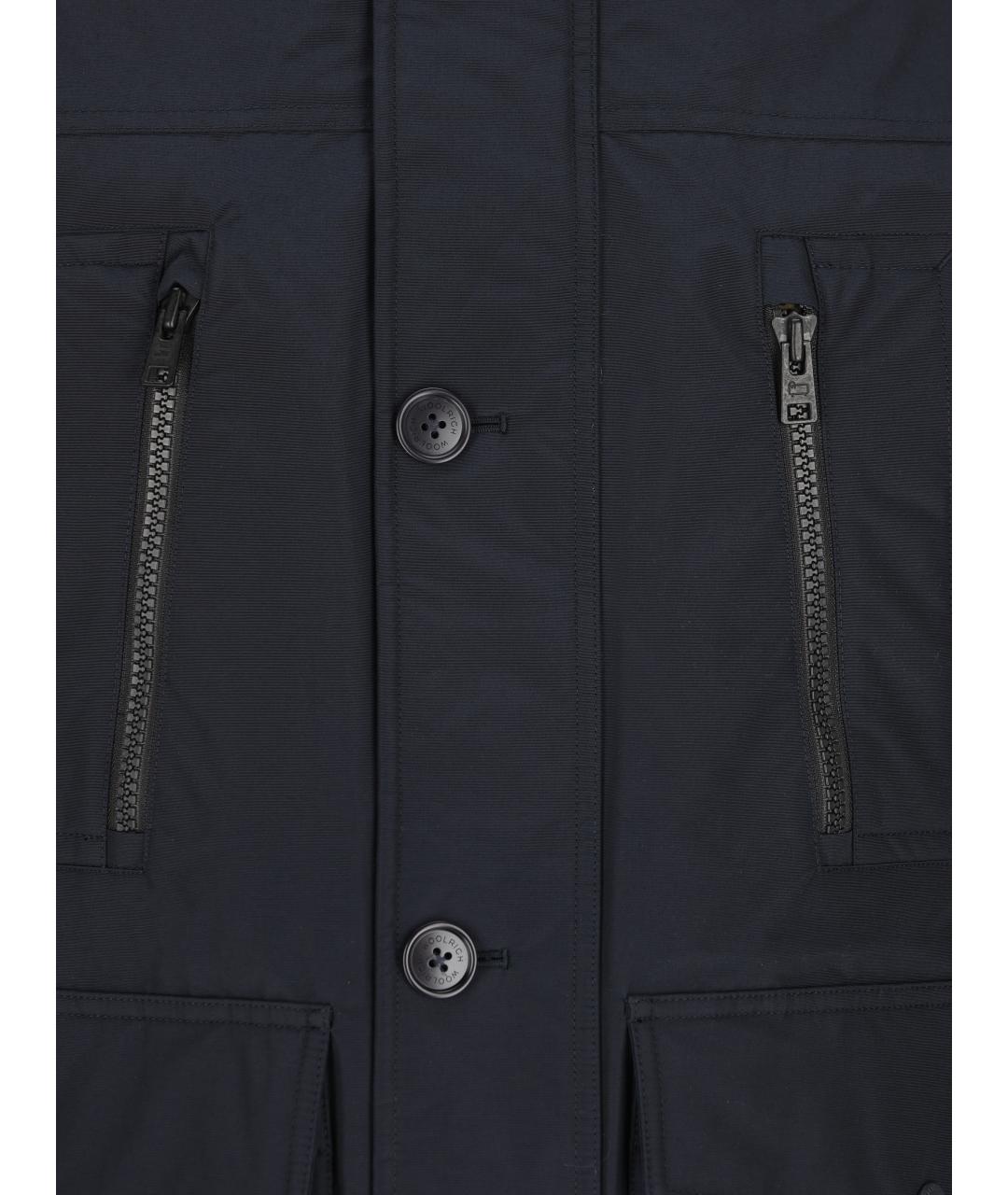 WOOLRICH Темно-синяя полиэстеровая парка, фото 4