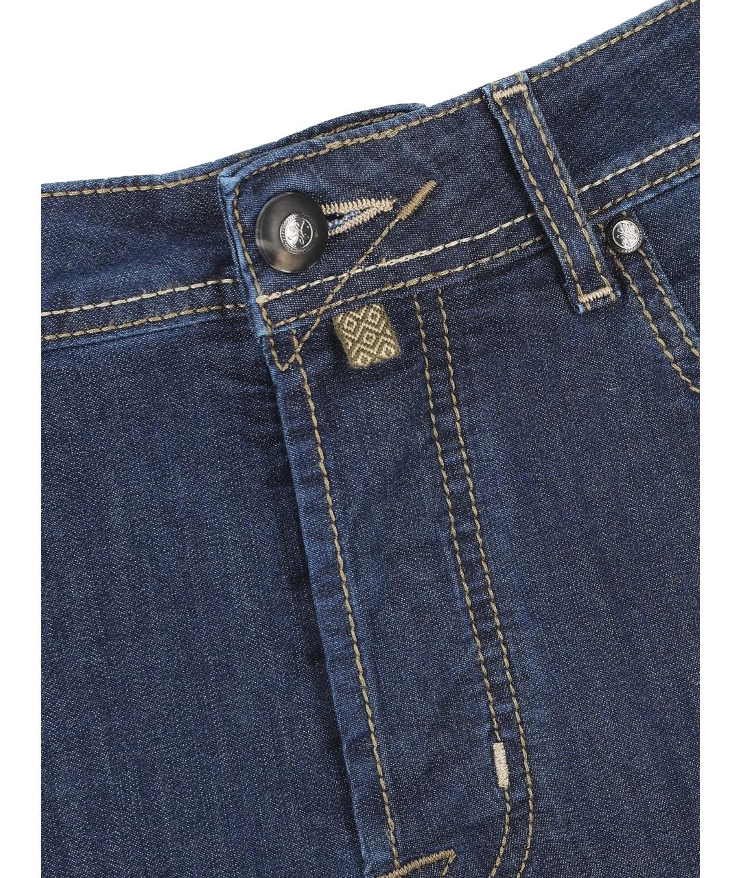 JACOB COHEN Синие хлопковые джинсы, фото 3