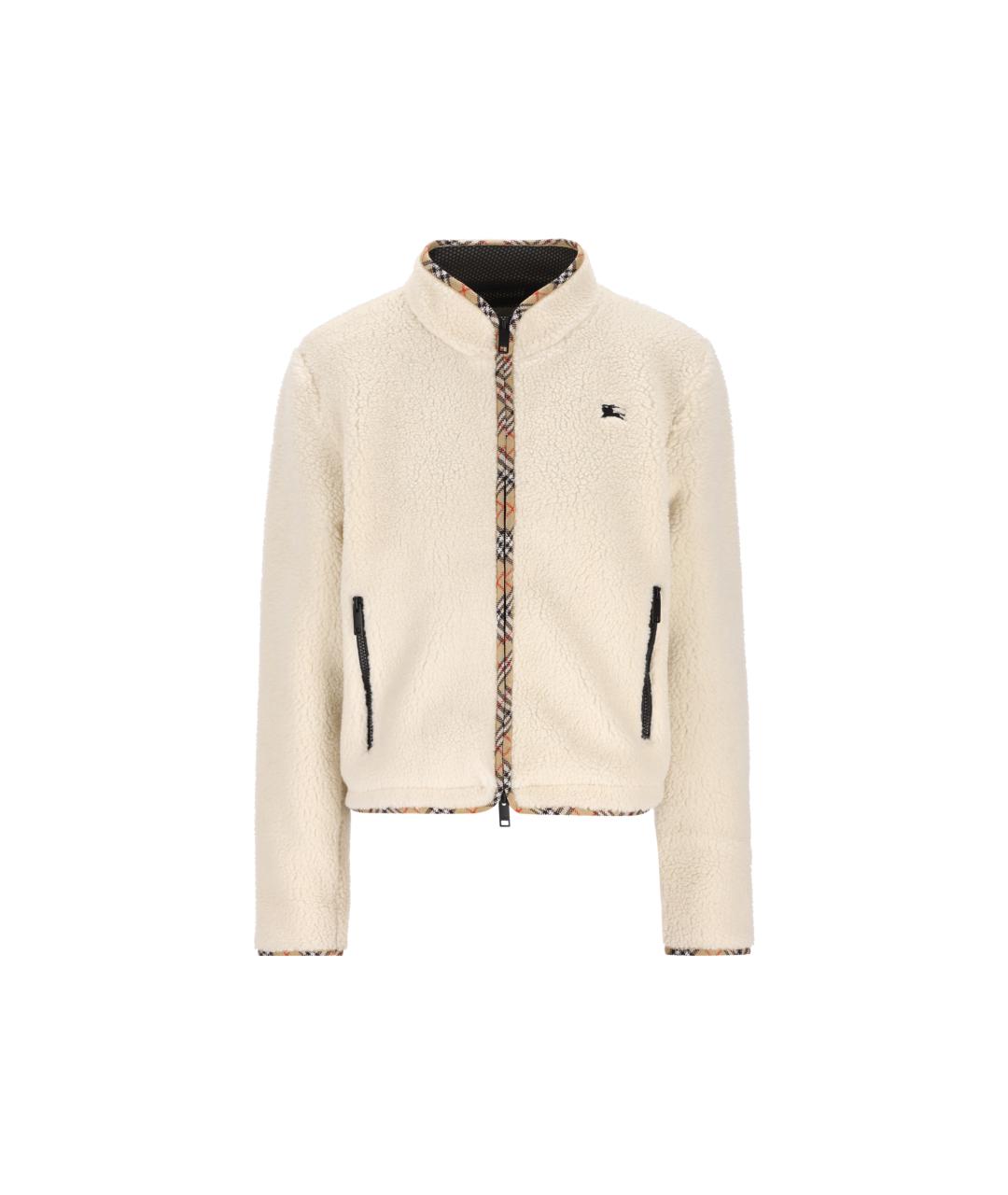 BURBERRY Бежевая шерстяная куртка, фото 5